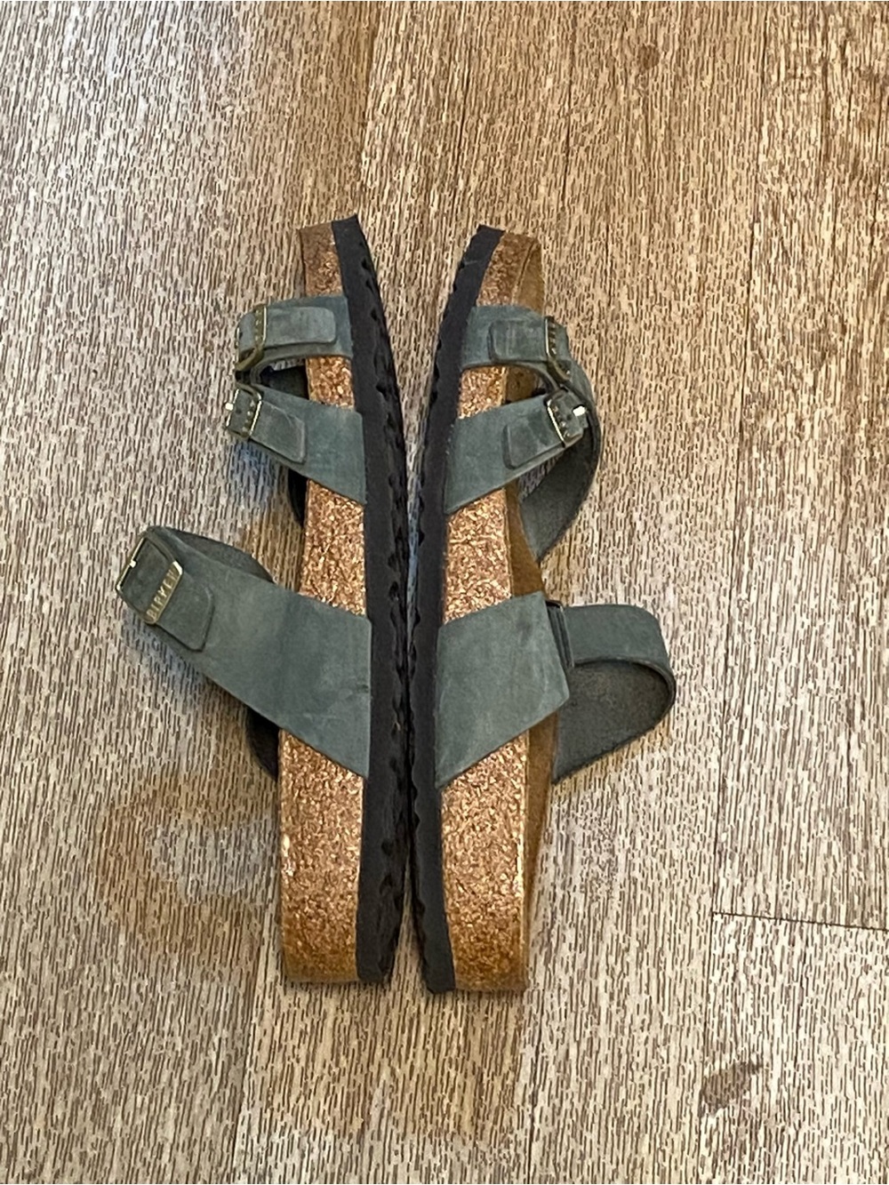 BIRKENSTOCK FRANCA GREEN SANDALS SIZE 10 - Picture 3 of 6